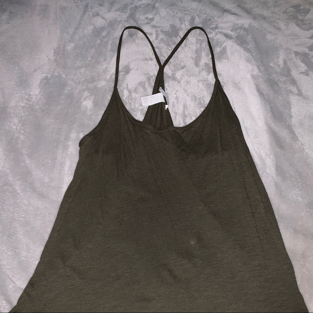 Army Green Casual Tank Top